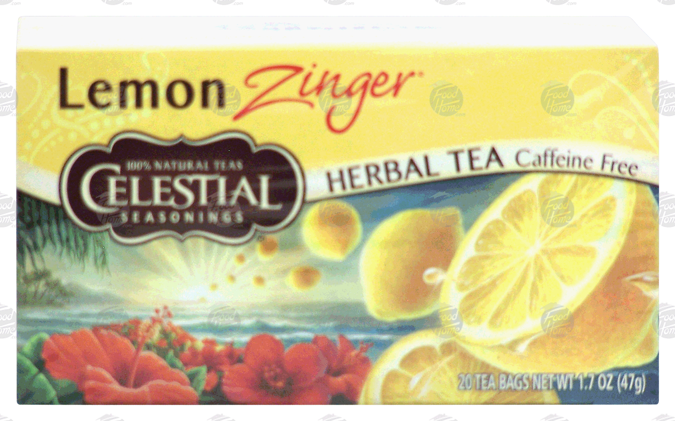 Celestial Seasonings Zinger Natural Lemon Zinger Caffeine Free 20 Ct Full-Size Picture